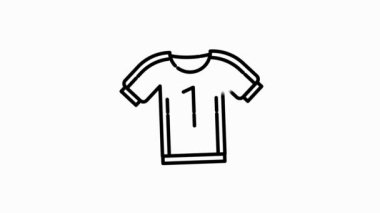 Beyaz arkaplanda izole edilmiş çizgi dizaynlı spor simgesi. Motoion grafiği.