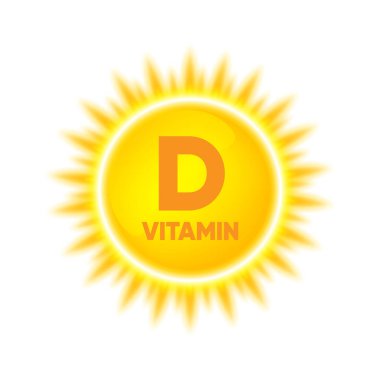 Güneş, şafak, yaz ve güzel hava. Sarı güneş ışığı. Işık efekti. Parlayan ışık efektleri. D vitamini. Vektör çizimi.