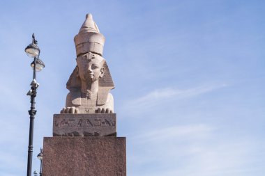 Neva Nehri'nin St Petersburg ünlü Sfenks.