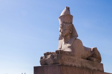Neva Nehri'nin St Petersburg ünlü Sfenks.