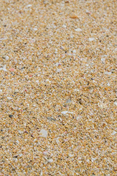 A areia no calhau da praia — Fotografia de Stock