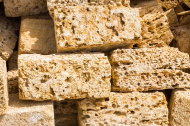 Coquina inşaat için doğal malzeme