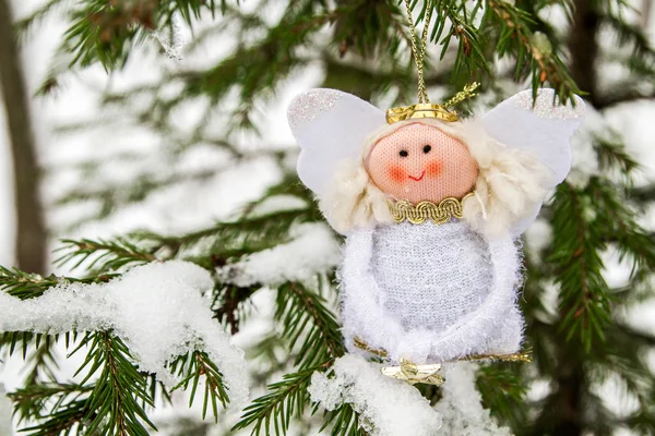 The angel on the Christmas tree — Stock Photo, Image