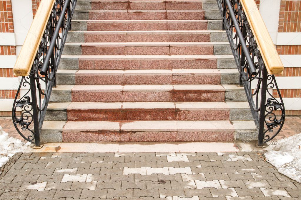 Stairs with railings