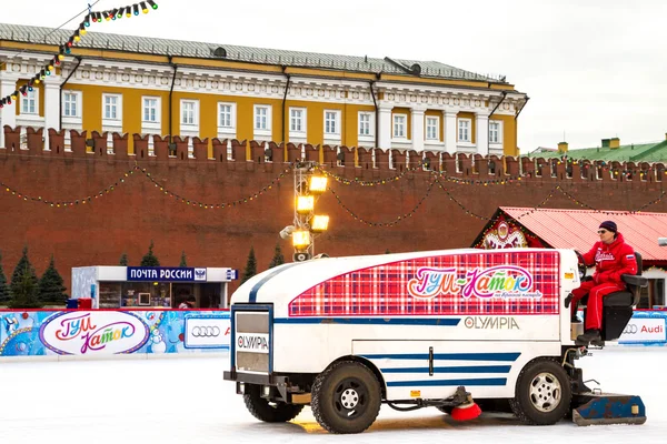 Moscou Russie Mars 2015 Patinoire Gum Sur Place Rouge — Photo