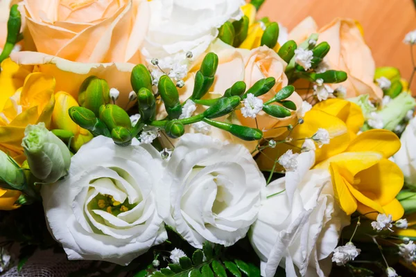 Nevěsty kytice růží — Stock fotografie