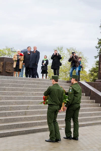 The opening of the Stella and the laying of wreaths at the memor — Stock Photo, Image