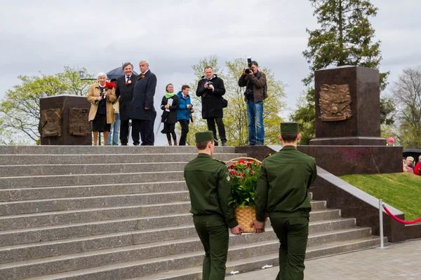 The opening of the Stella and the laying of wreaths at the memor — Stock Photo, Image