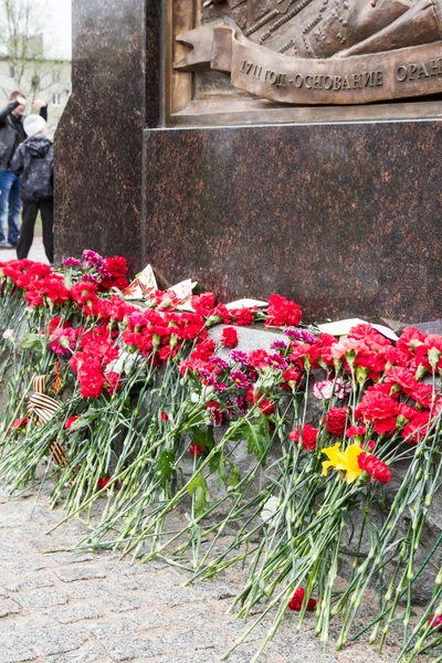 La apertura de la Stella y la colocación de guirnaldas en la memoria — Foto de Stock