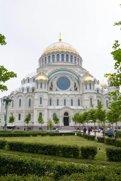 Petersburg Kronshtadt Rusland Juni 2015 Marine Nicholas Kathedraal Van Kronstadt — Stockfoto