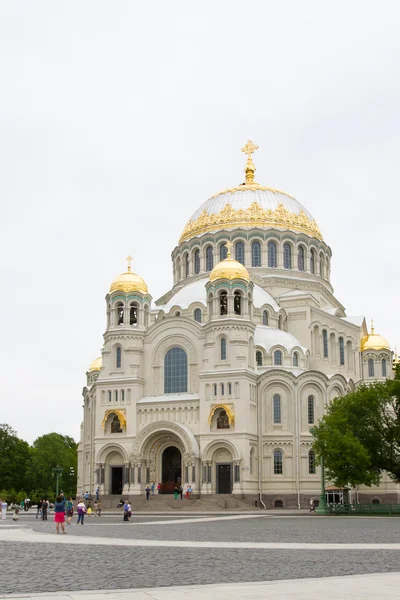St. Petersburg, Kronshtadt, Rusya Federasyonu, 14 Haziran 2015. Kronstadt deniz St. Nicholas Katedrali.