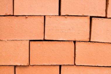 Temelinde inşa kırmızı tuğla