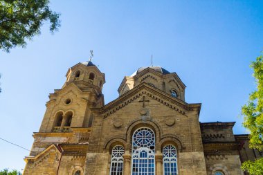 Evpatoria, Kırım, 30 Ağustos 2015. Aziz Elijah Kilisesi Evpatoria Kırım şehrinin peygamberi..