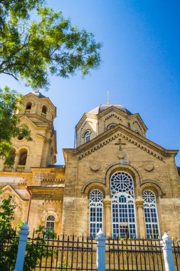 Evpatoria, Kırım, 30 Ağustos 2015. Aziz Elijah Kilisesi Evpatoria Kırım şehrinin peygamberi..