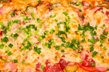Topingler çeşitli pizza pişirme