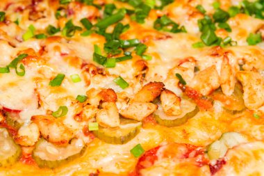 Topingler çeşitli pizza pişirme