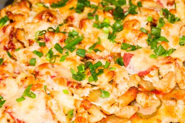 Topingler çeşitli pizza pişirme