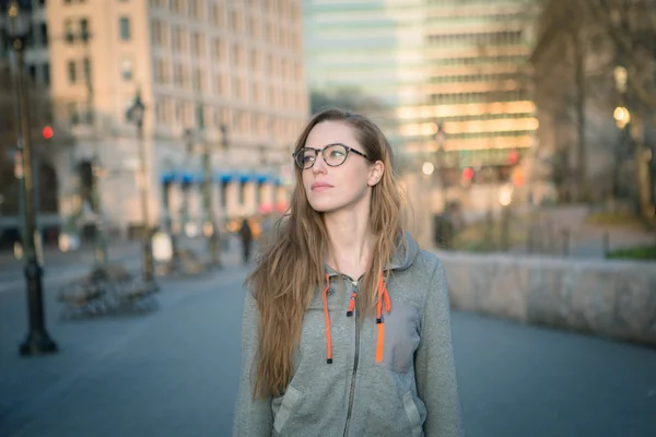 Portrait of Hipster City Girl — Stock Photo, Image