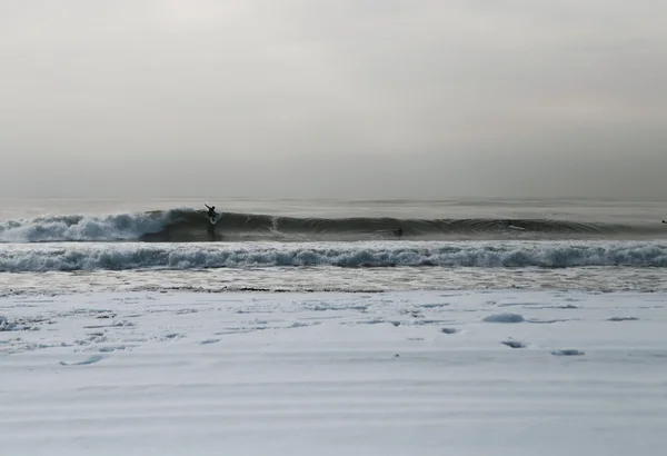 Велика ripper на снігу покрита велика пляж — стокове фото