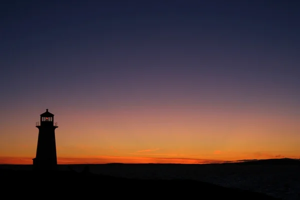 Peggy Cove při západu slunce — Stock fotografie