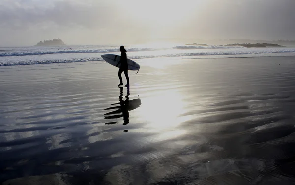 Verificação de água fria surf — Fotografia de Stock