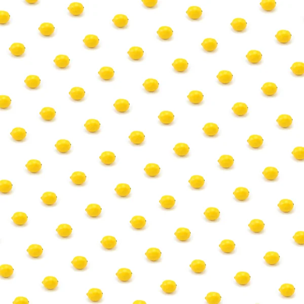 Vzorek citron, bílé pozadí — Stock fotografie