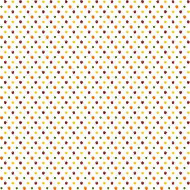 Beyaz zemin desende meyve