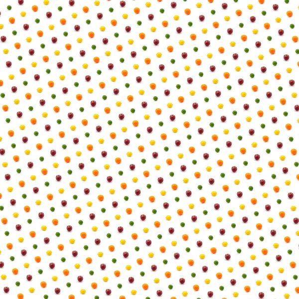흰색 배경에서 과일 패턴 — 스톡 사진