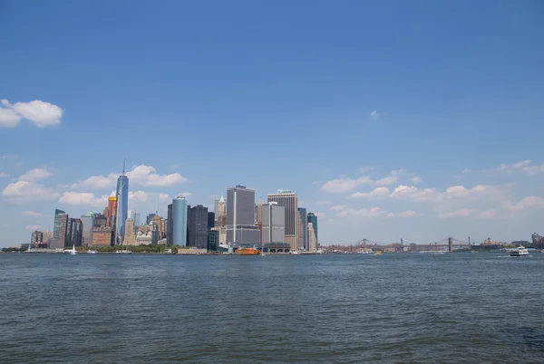 Bajo Manhattan y East River, Nueva York — Foto de Stock