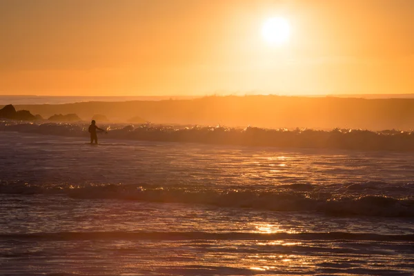 Sunrise surfovat sezení — Stock fotografie