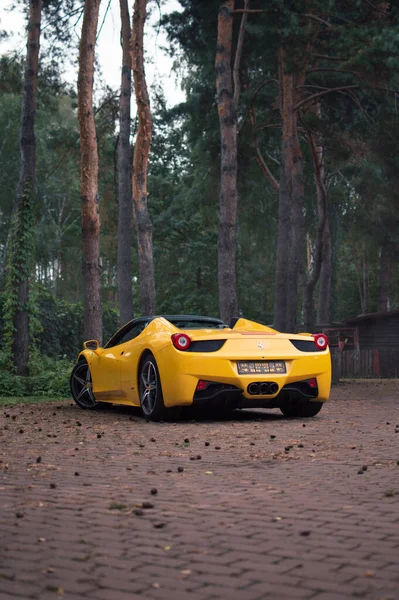 Киев Украина Август 2020 Года Итальянский Суперкар Ferrari 458 Spider — стоковое фото