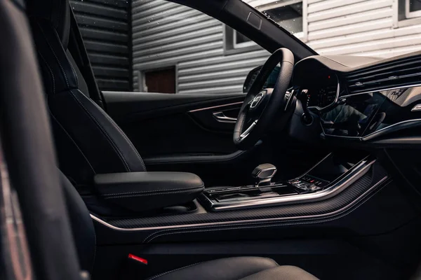 Novo Audi Rsq8 Volante Interior Kherson Ucrânia Junho 2021 — Fotografia de Stock