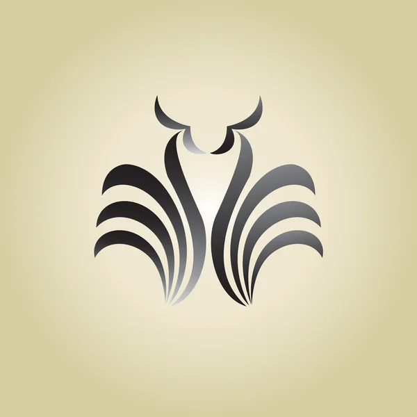 Логотип лебедів на фоні — стоковий вектор