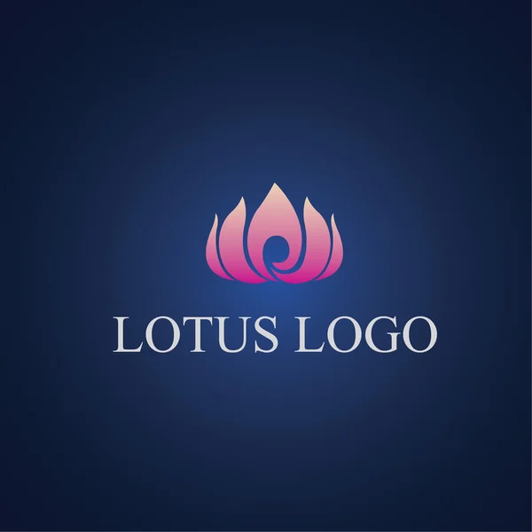 Arka plan üzerinde Lotus logosunu — Stok Vektör