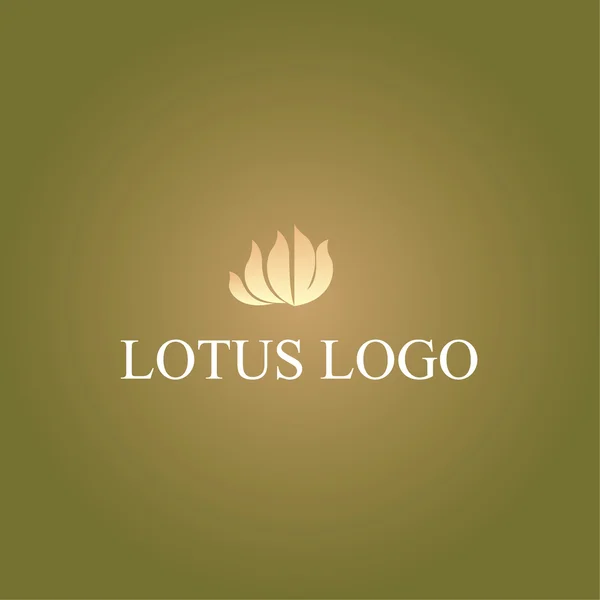 Logotipo de lótus fundo — Vetor de Stock