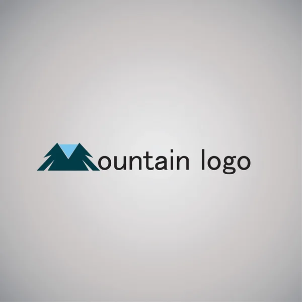 Mountain logo na pozadí — Stockový vektor