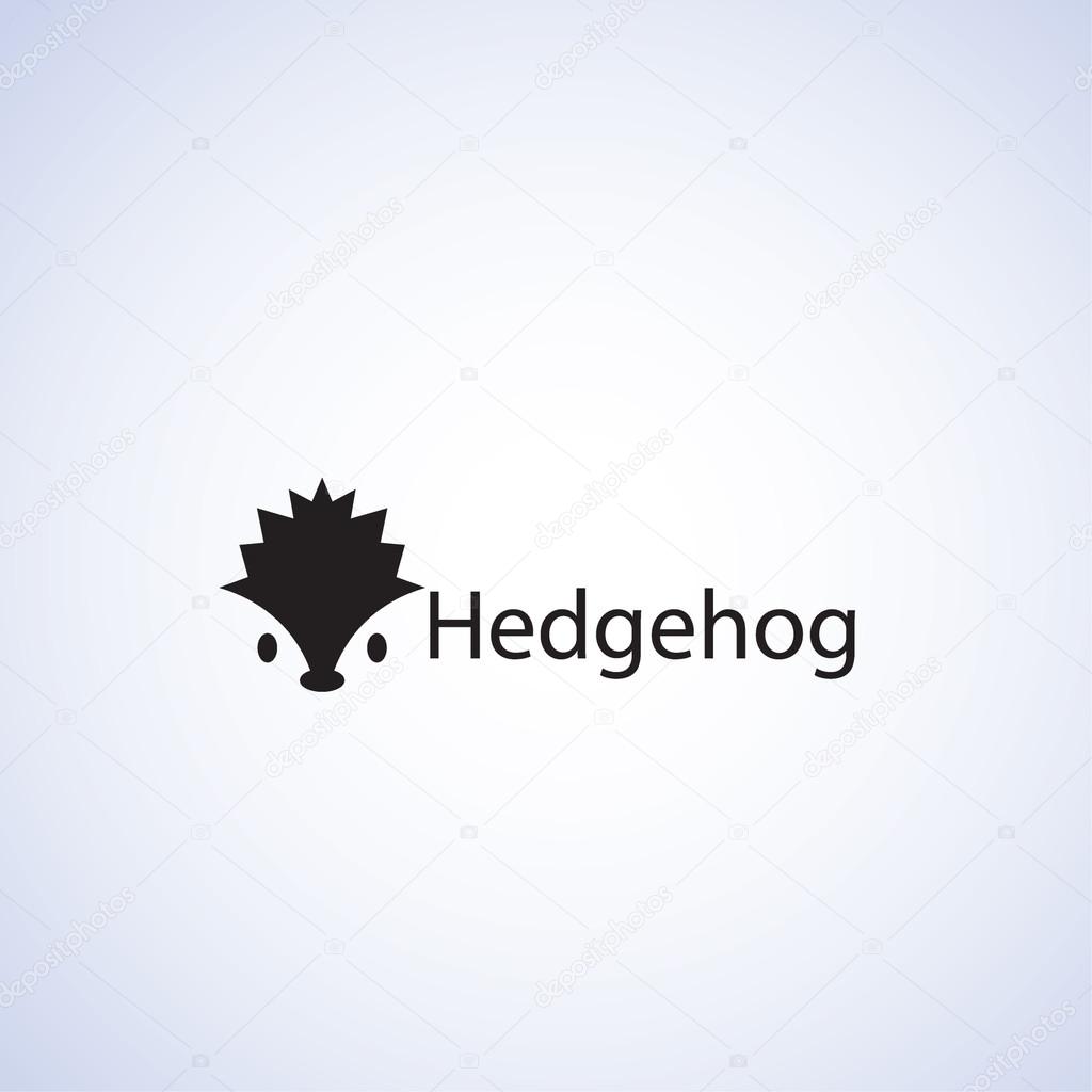 Hedgehog logo vector design