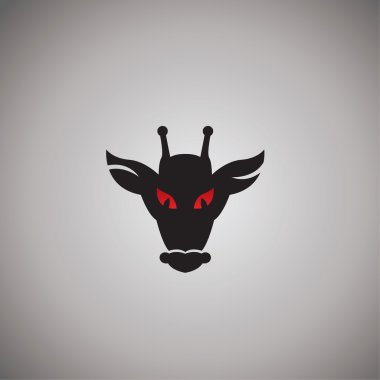 zürafa arka plan logosuna