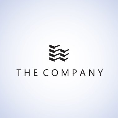 Arkaplanda logo fikirleri tasarım vektör çizimi