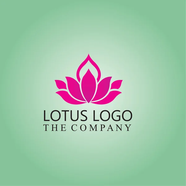 ロータス ロゴのアイデア設計の背景のベクトル図 — ストックベクタ