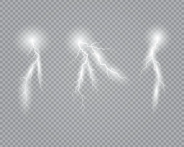 Sparks Vector Eléctrico Estelar Sobre Fondo Transparente — Vector de stock