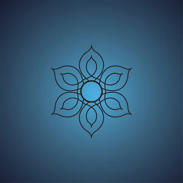 Logo du lotus — Image vectorielle