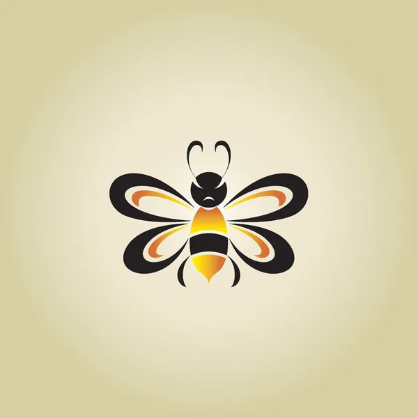 Bienenvektorlogo — Stockvektor