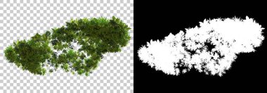 Arka planda maskeyle izole edilmiş çimen tohumu. 3d görüntüleme - illüstrasyon