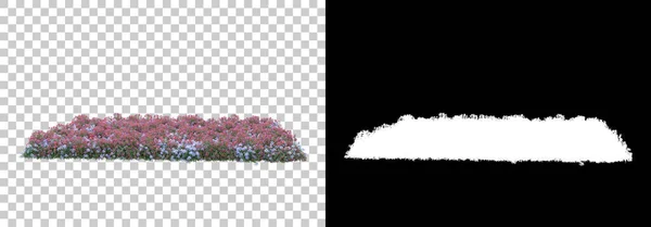 Grass Και Λουλούδια Νησί Απομονωμένο Στο Παρασκήνιο Μάσκα Απόδοση Εικονογράφηση — Φωτογραφία Αρχείου