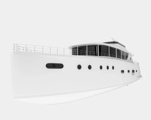 Super Yacht Isolated Background Rendering Illustration — Stock Photo, Image