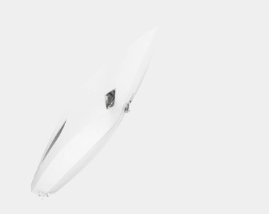 Mega yat arka planda izole edildi. 3d görüntüleme - illüstrasyon