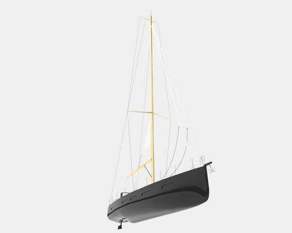 Segelboot Isoliert Auf Dem Hintergrund Darstellung Illustration — Stockfoto