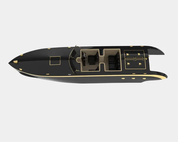 Speed Båt Isolerad Bakgrunden Återgivning Illustration — Stockfoto