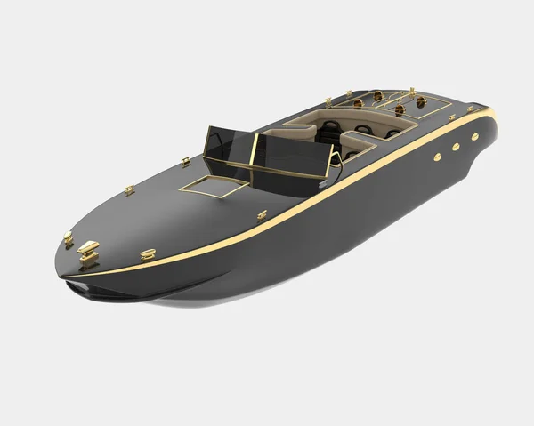 Speedboot Isoliert Hintergrund Darstellung Illustration — Stockfoto